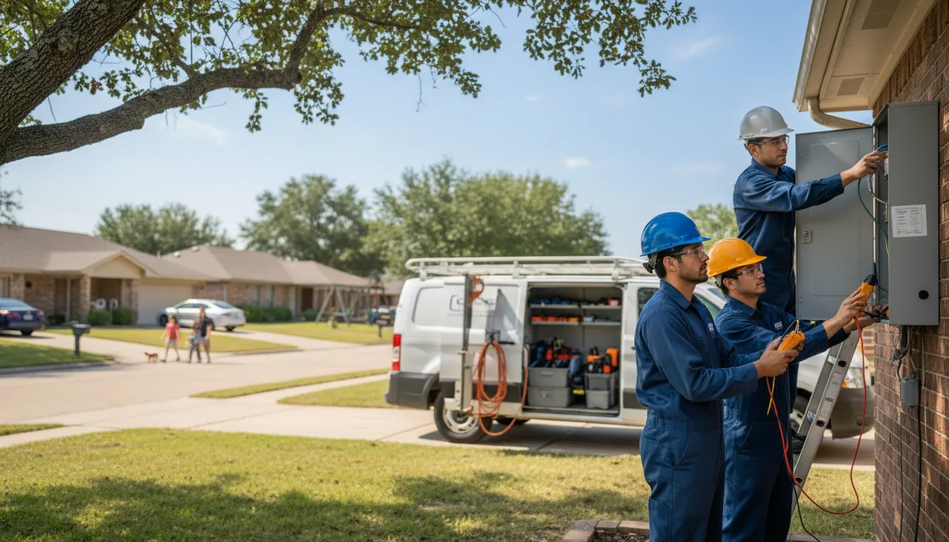 Certified electrician providing emergency electrical services in Fellows, CA
